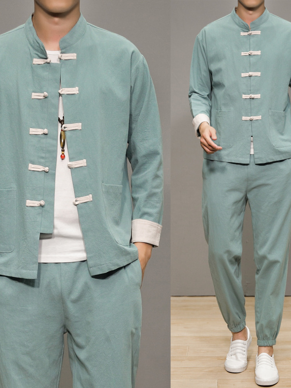 Chinese Style Cotton Linen Tan - Health & Wellness Utsg ulasan dan harga