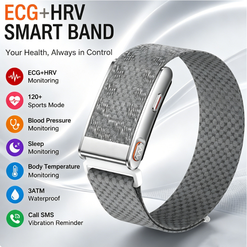 Smart Health Bracelet ECG HRV  - Health Wellness Zone ulasan dan harga